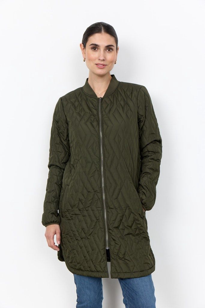 Fenya Quilted Jacket in Forest Night