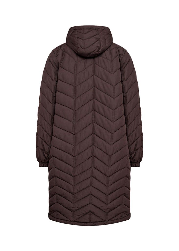 Fenya Quilted Jacket in Chocolate Plum