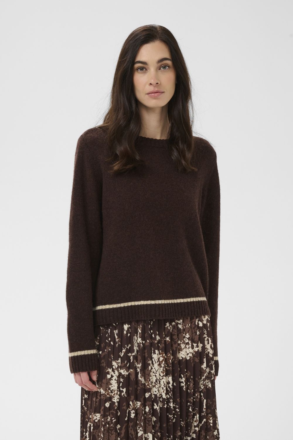 Nova Katrina Pullover in Coffee Bean Melange