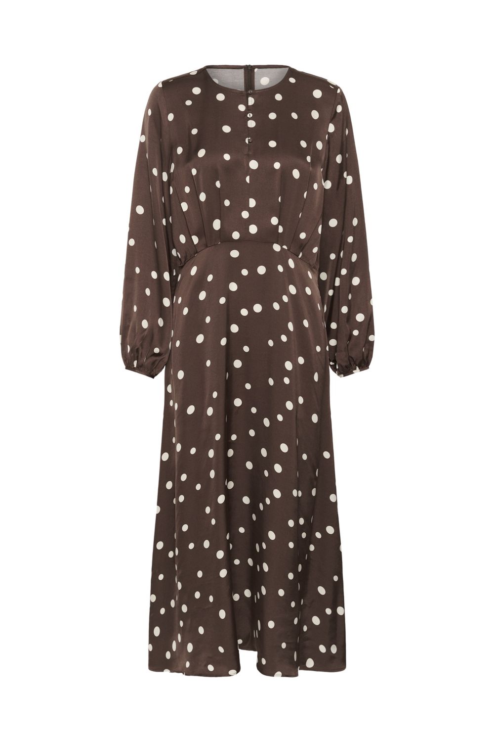 Dotty Berna Dress in Brown