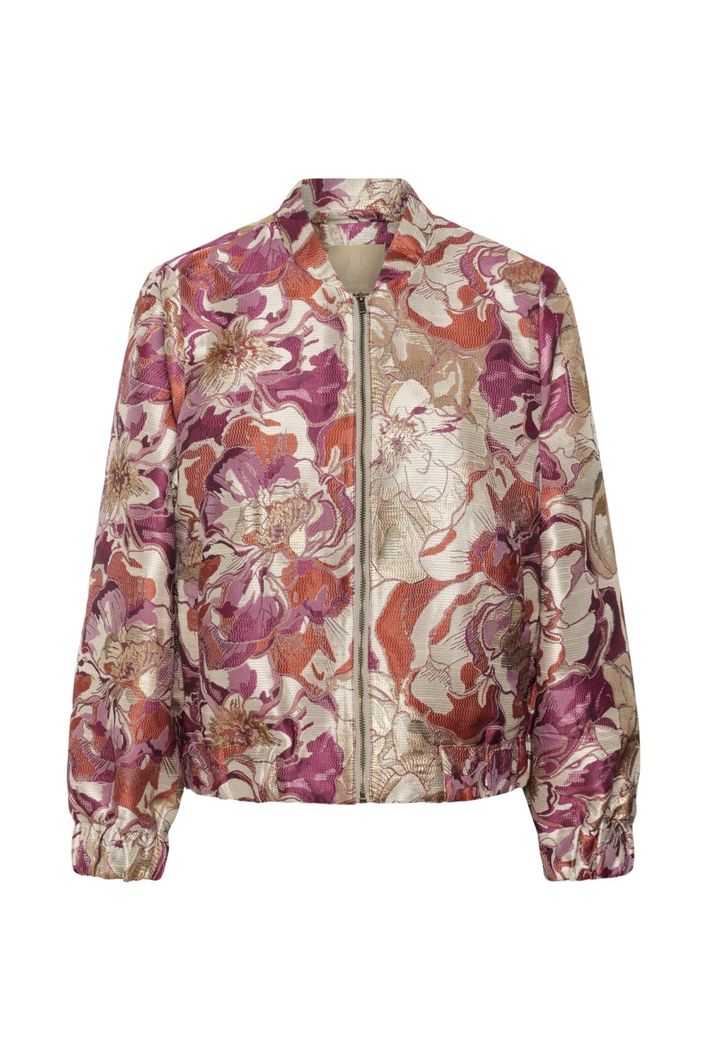 Tajana Bomber Jacket in Orange Flower