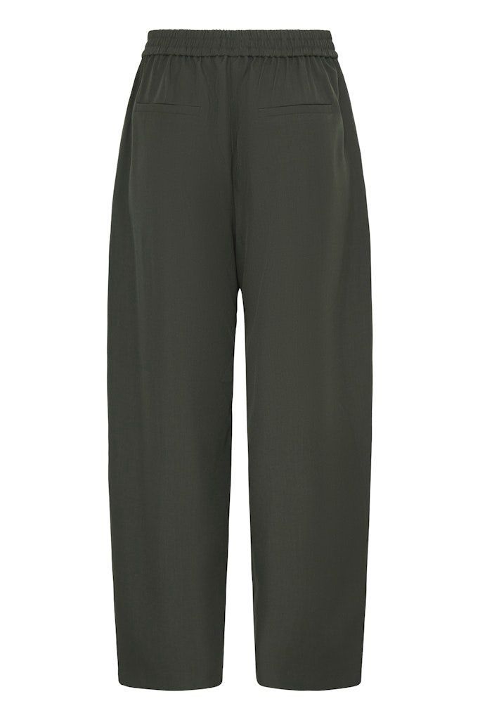 Fava Barrel Trousers in Rosin Melange
