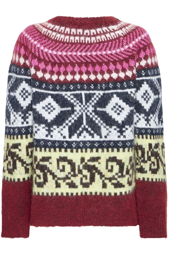 Cylle Pullover in Zinfandel Multi Pattern