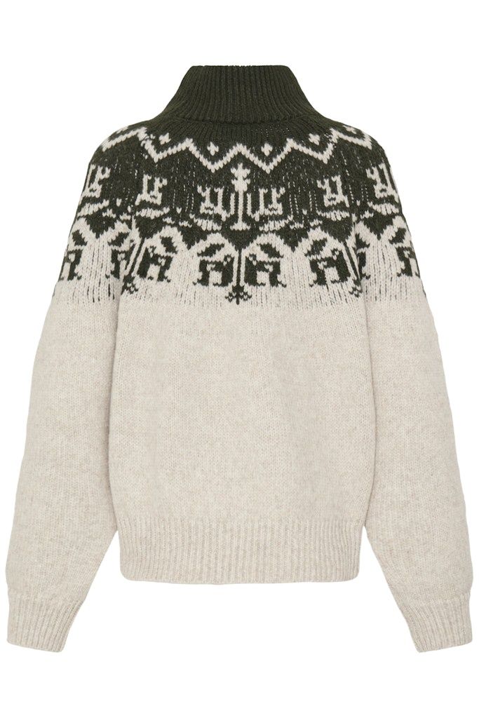 Nalas Pullover in Rosin with Oatmeal Melange
