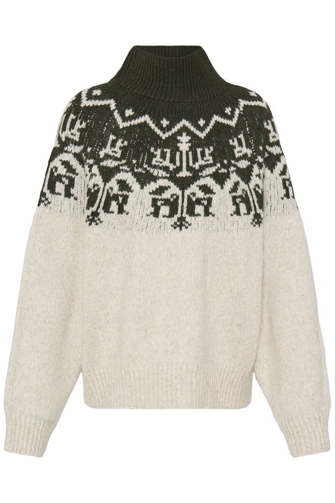 Nalas Pullover in Rosin with Oatmeal Melange
