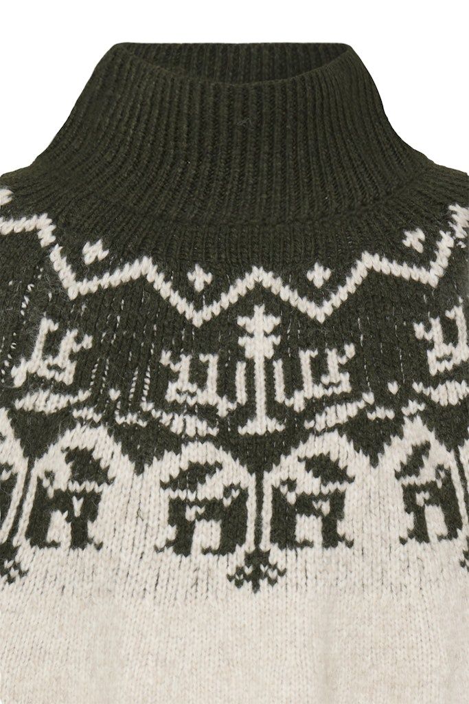 Nalas Pullover in Rosin with Oatmeal Melange
