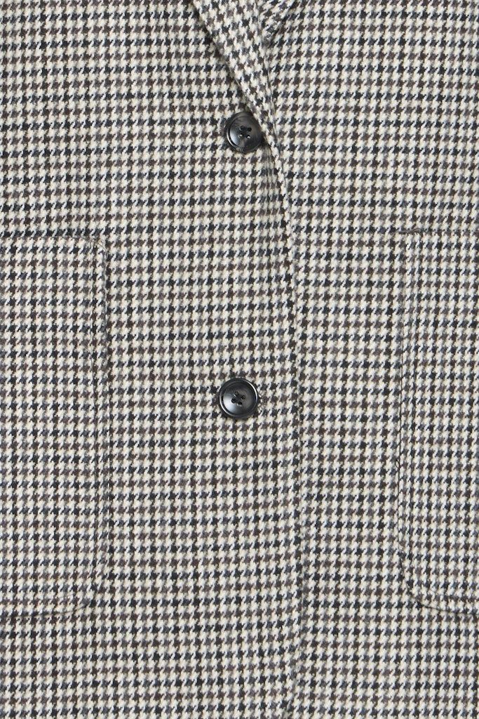 Lubana Jacket in Grey Check