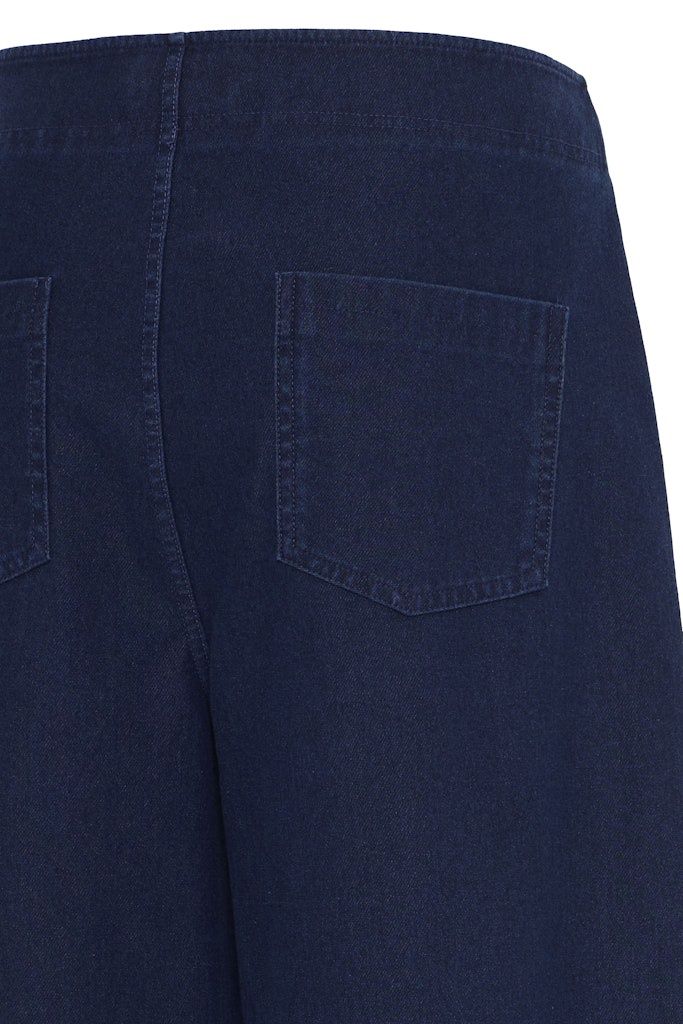 Kate Casual Denim Trousers in Dark Blue