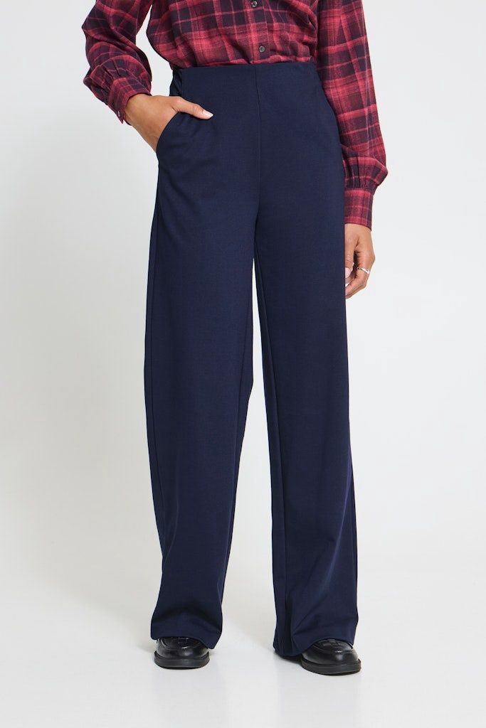 Kate Wide Trousers in Maritime Blue