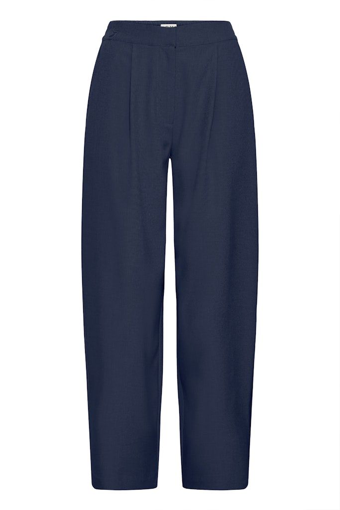 Fava Barrel Trousers in Dark Navy