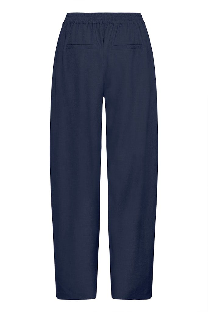 Fava Barrel Trousers in Dark Navy