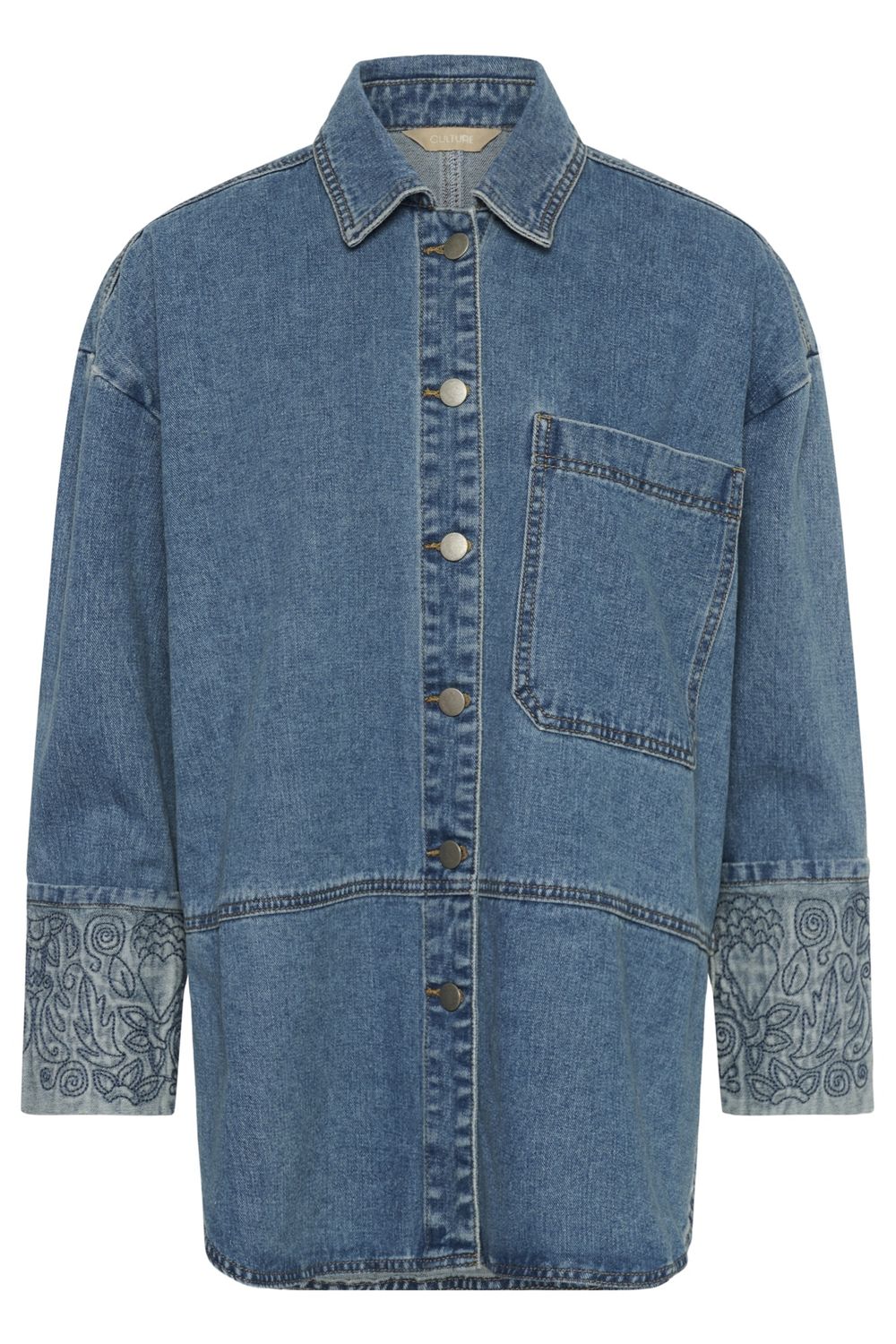 Merano Aniceta Shirt in Medium Vintage Blue Wash