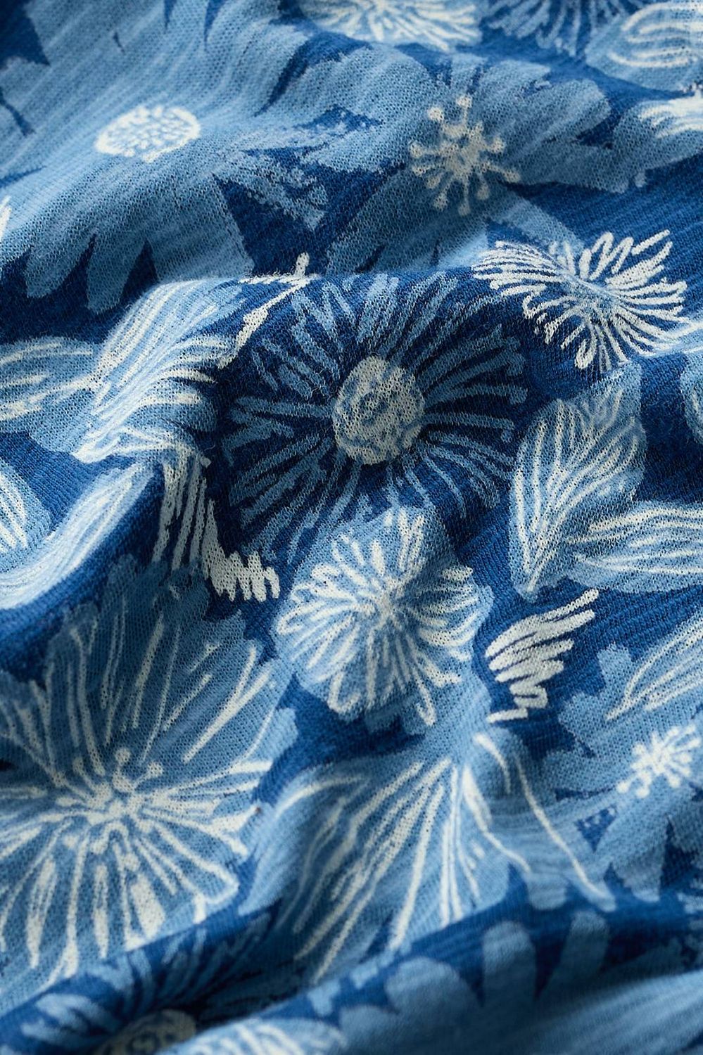 Wavecrest Shirt in Sketchbook Blooms Marine