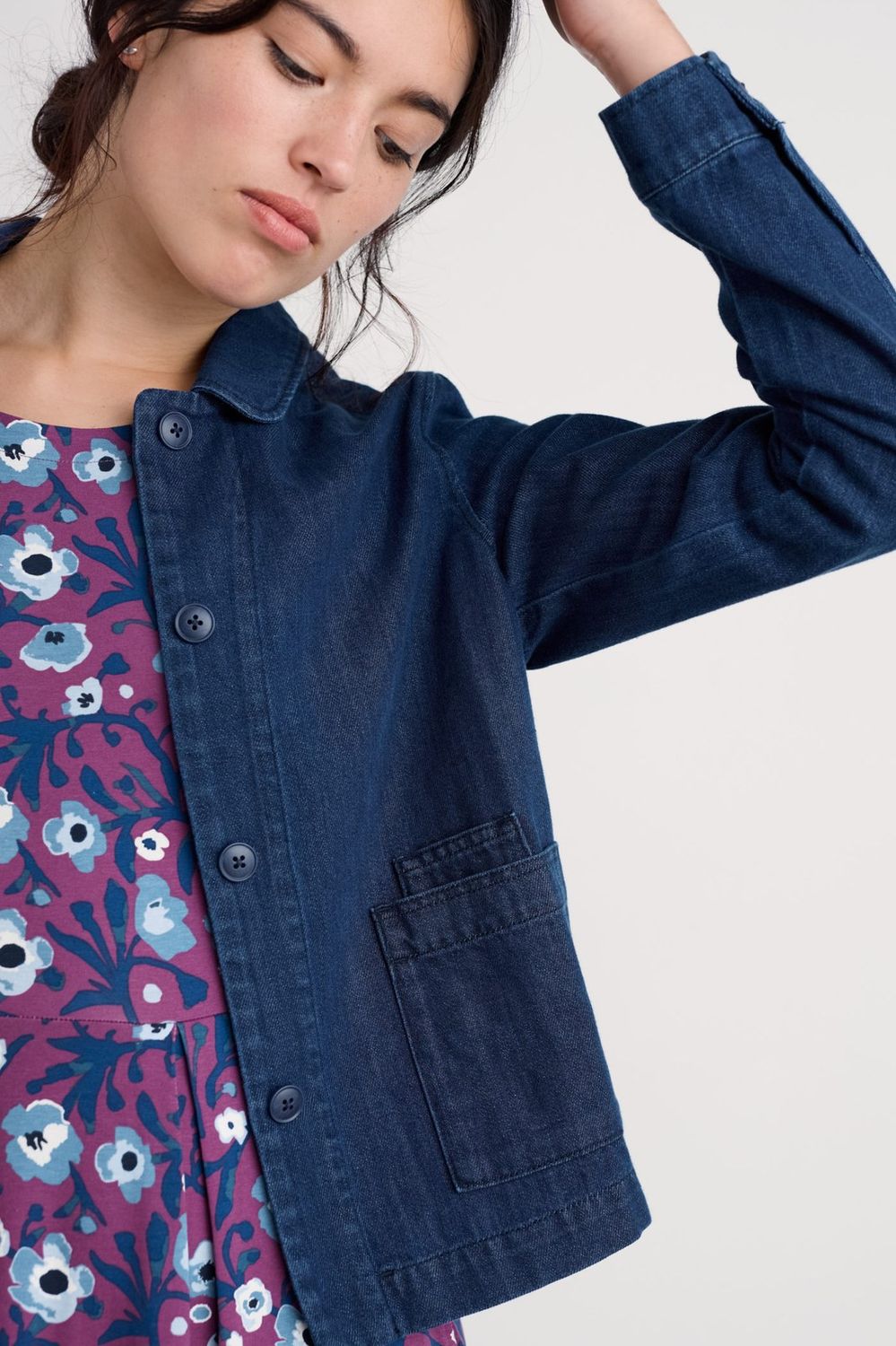 Coombe Lane Jacket in Mid Wash