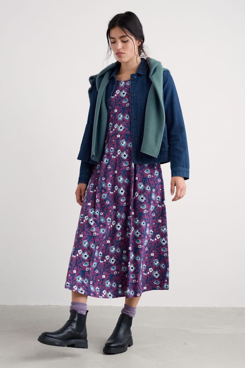 Coombe Lane Jacket in Mid Wash