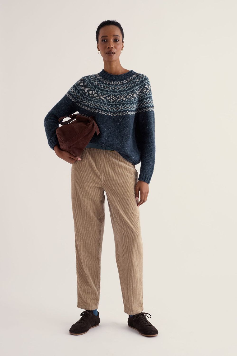 Port Kinnis Jumper Merino in Shingle Bay Maritime Mix