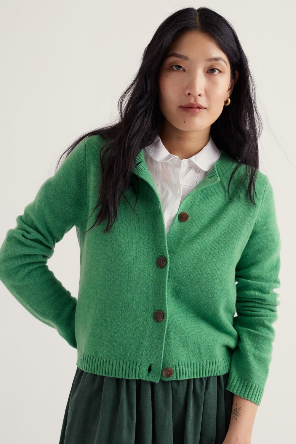 Tern Tide Cardigan in Pea Pod