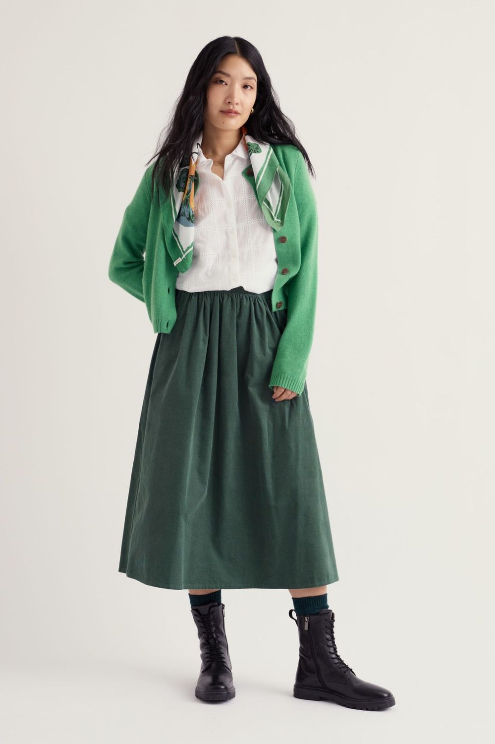 Tern Tide Cardigan in Pea Pod