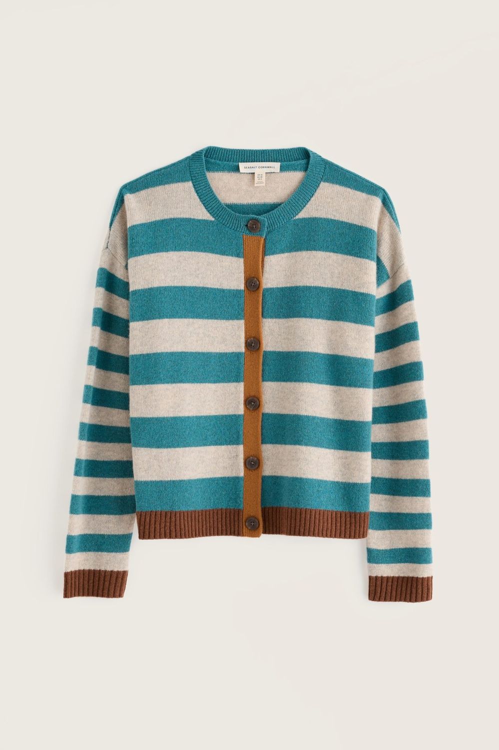 Pinwell Cardigan in Bright Shape Estuary Mix