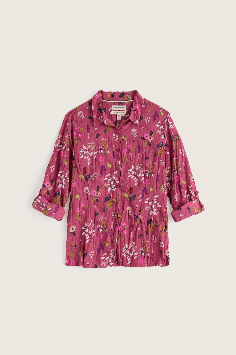 Larissa Shirt in Flora Study Rosa