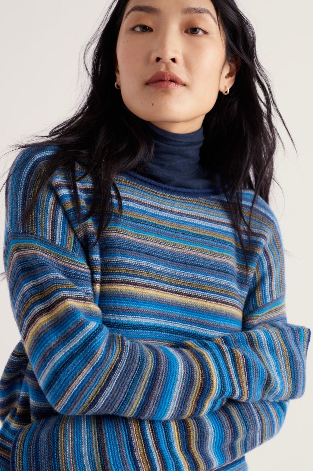Fruity Jumper II in Ripple Marks Bright Marine Mix