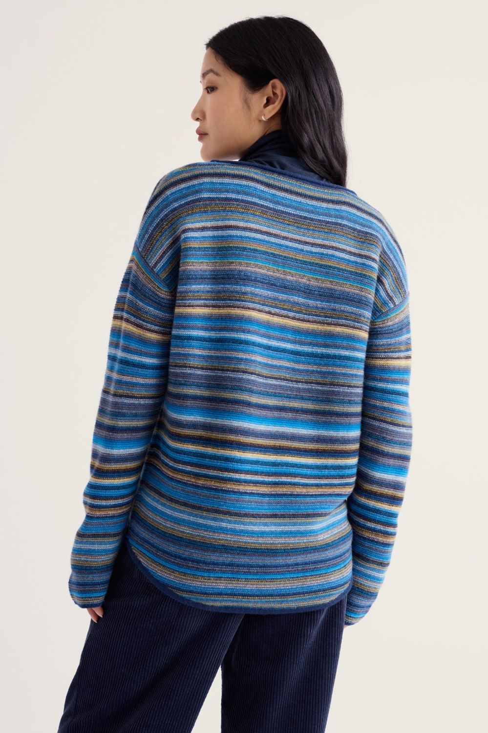 Fruity Jumper II in Ripple Marks Bright Marine Mix