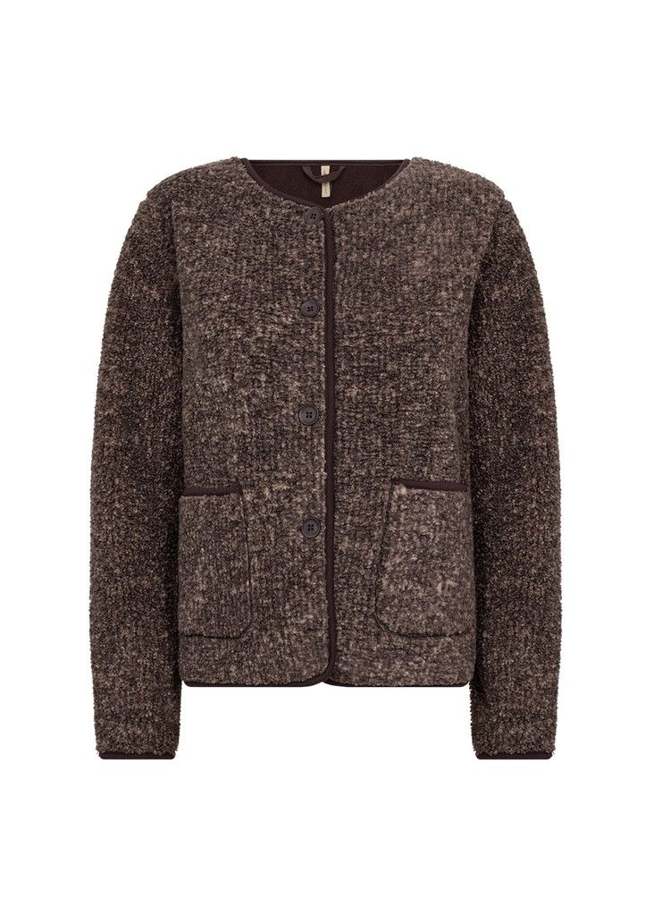 Gertrud Jacket in Chocolate Plum Mel Combi