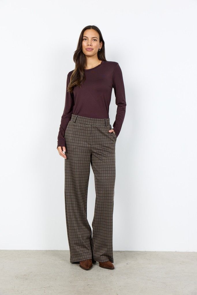 Hekla Pants in Chocolate Plum Combi