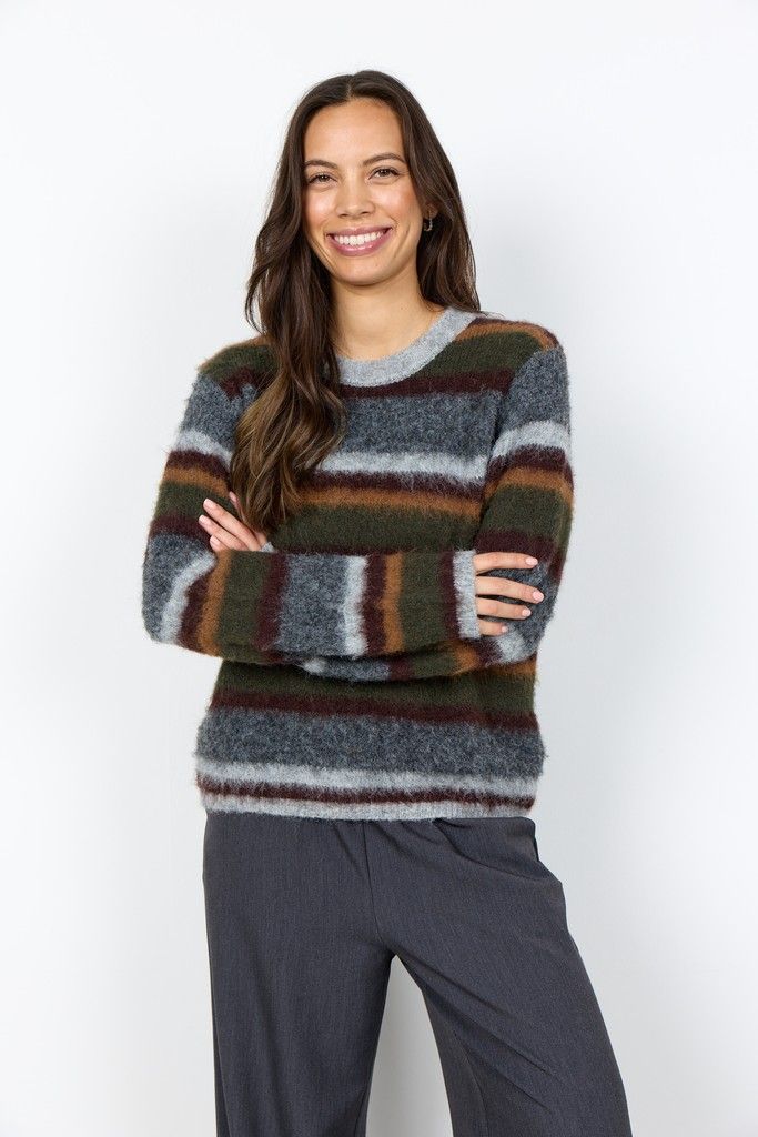 Hadil Pullover in Forest Night Mel Com