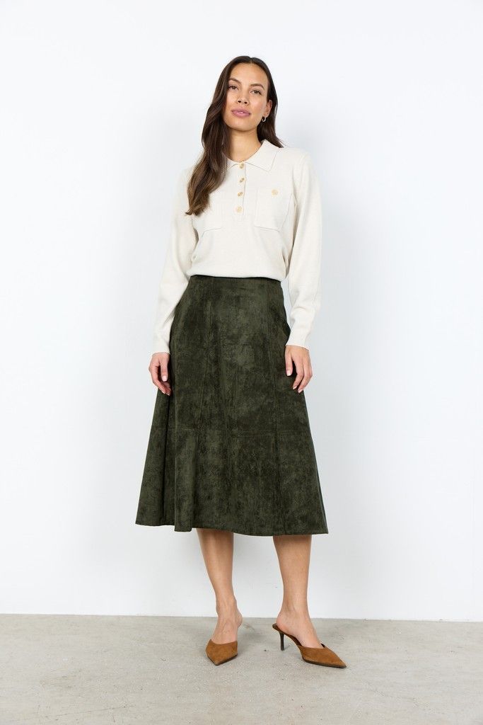 Hajra Skirt in Forest Night