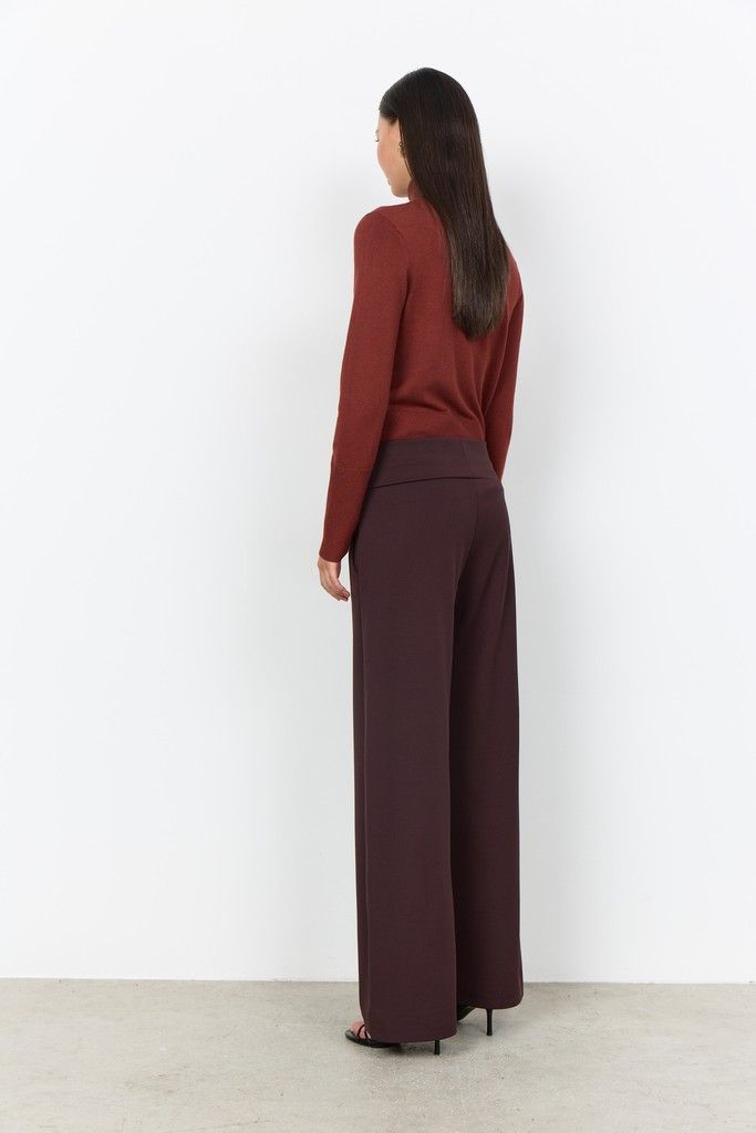 Siham Pants in Chocolate Plum