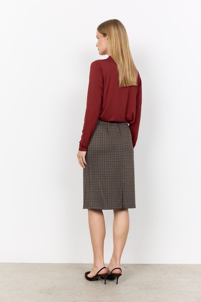 Hekla Skirt in Chocolate Plum Combi