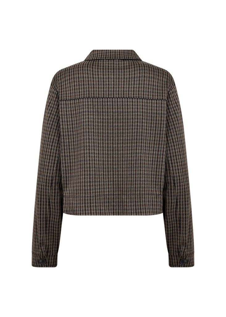 Hekla Jacket in Chocolate Plum Combi