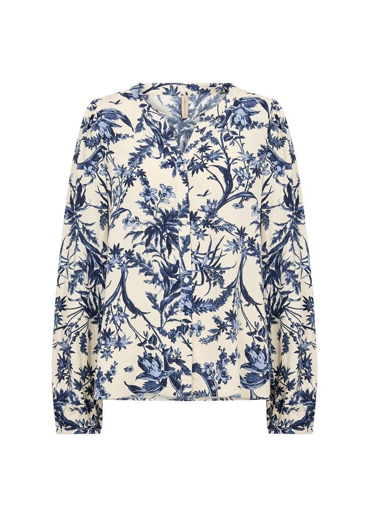 Halfa V-Neck Shirt in Tempest Combi
