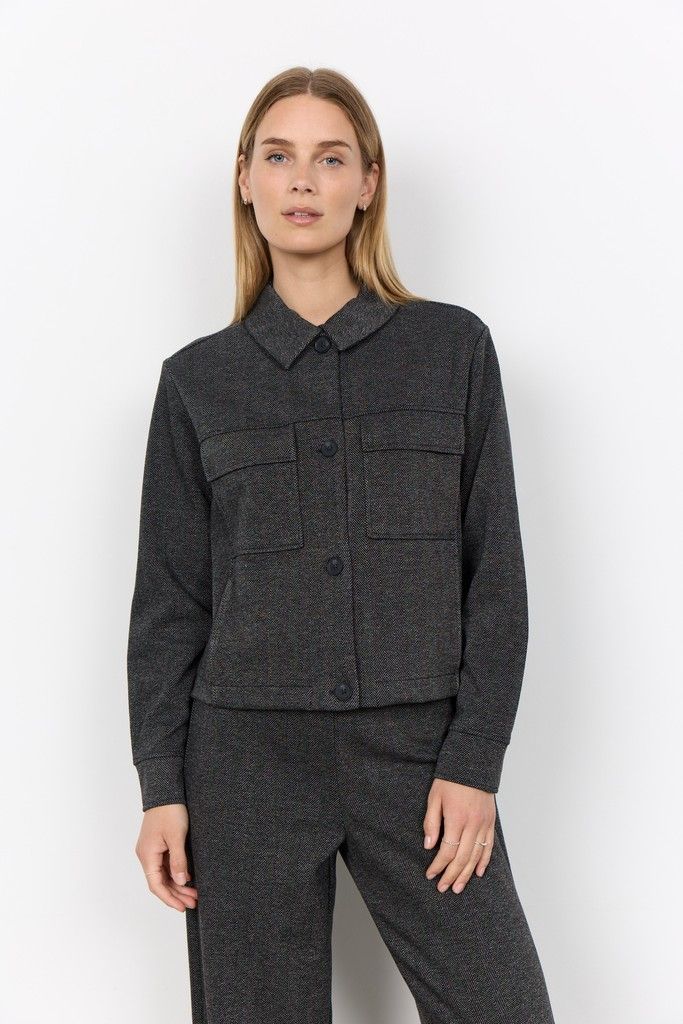 Hebe Jacket in Black Combi