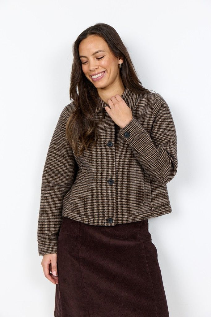 Hasti Jacket in Chocolate Plum Combi