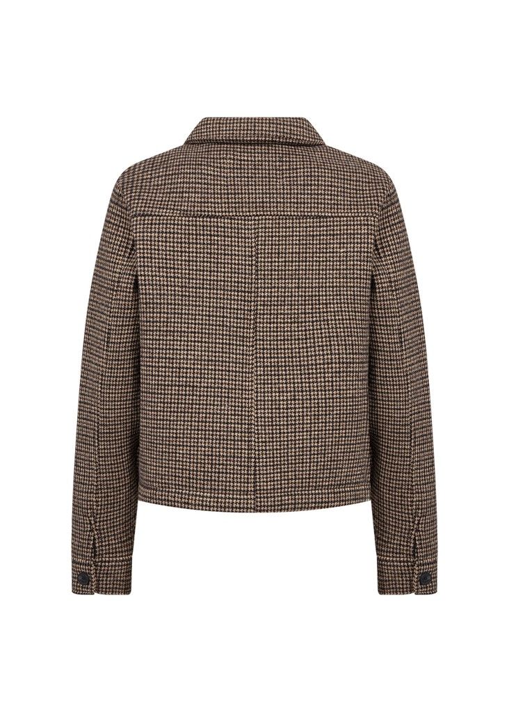 Hasti Jacket in Chocolate Plum Combi