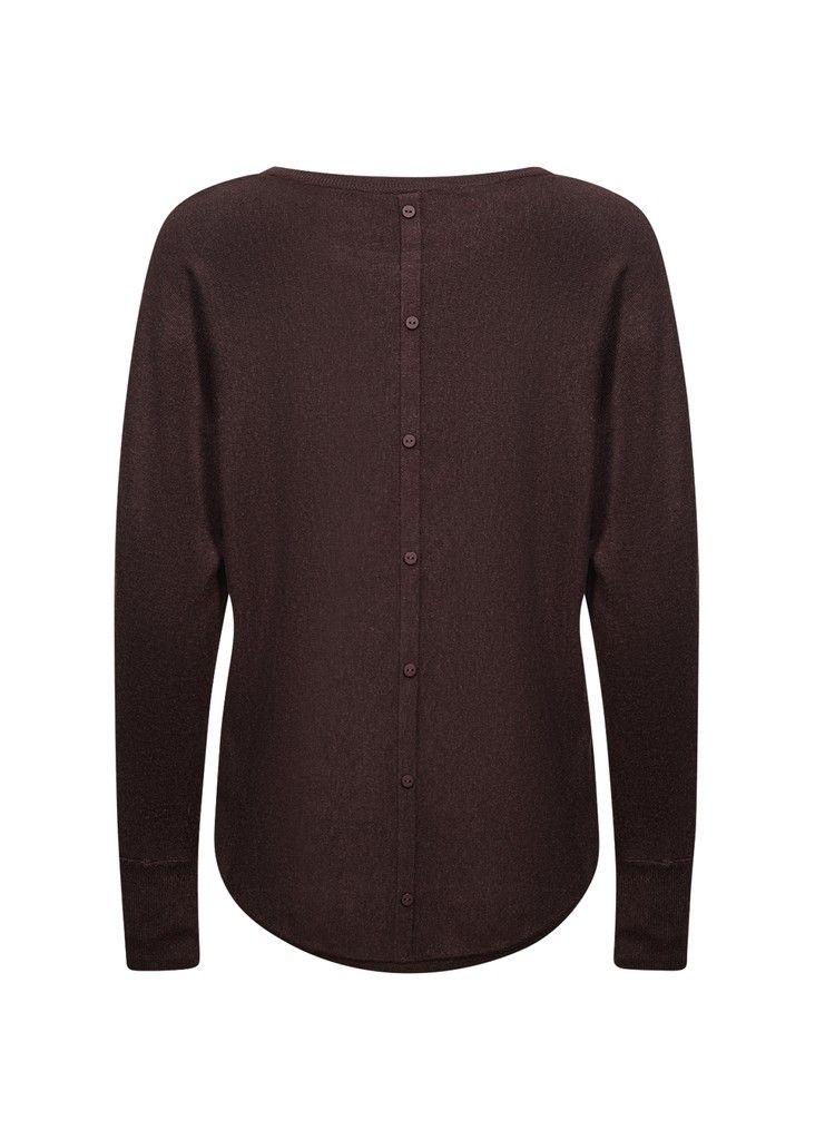 Dollie Pullover in Chocolate Plum Melange