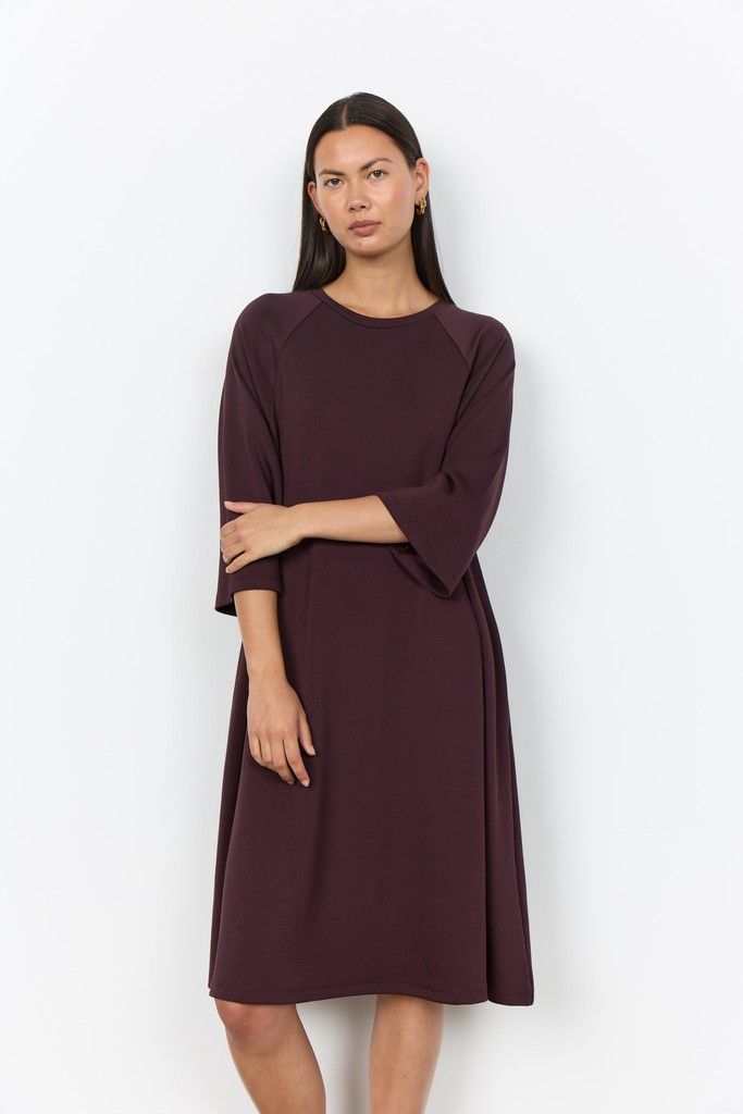 Banu Dress in Chocolate Plum