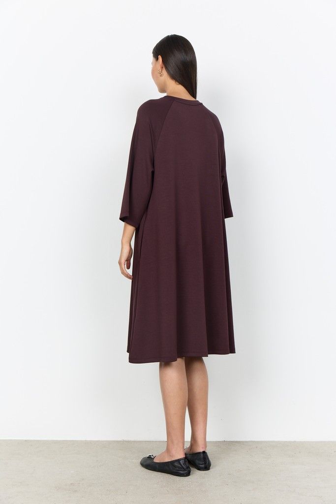 Banu Dress in Chocolate Plum