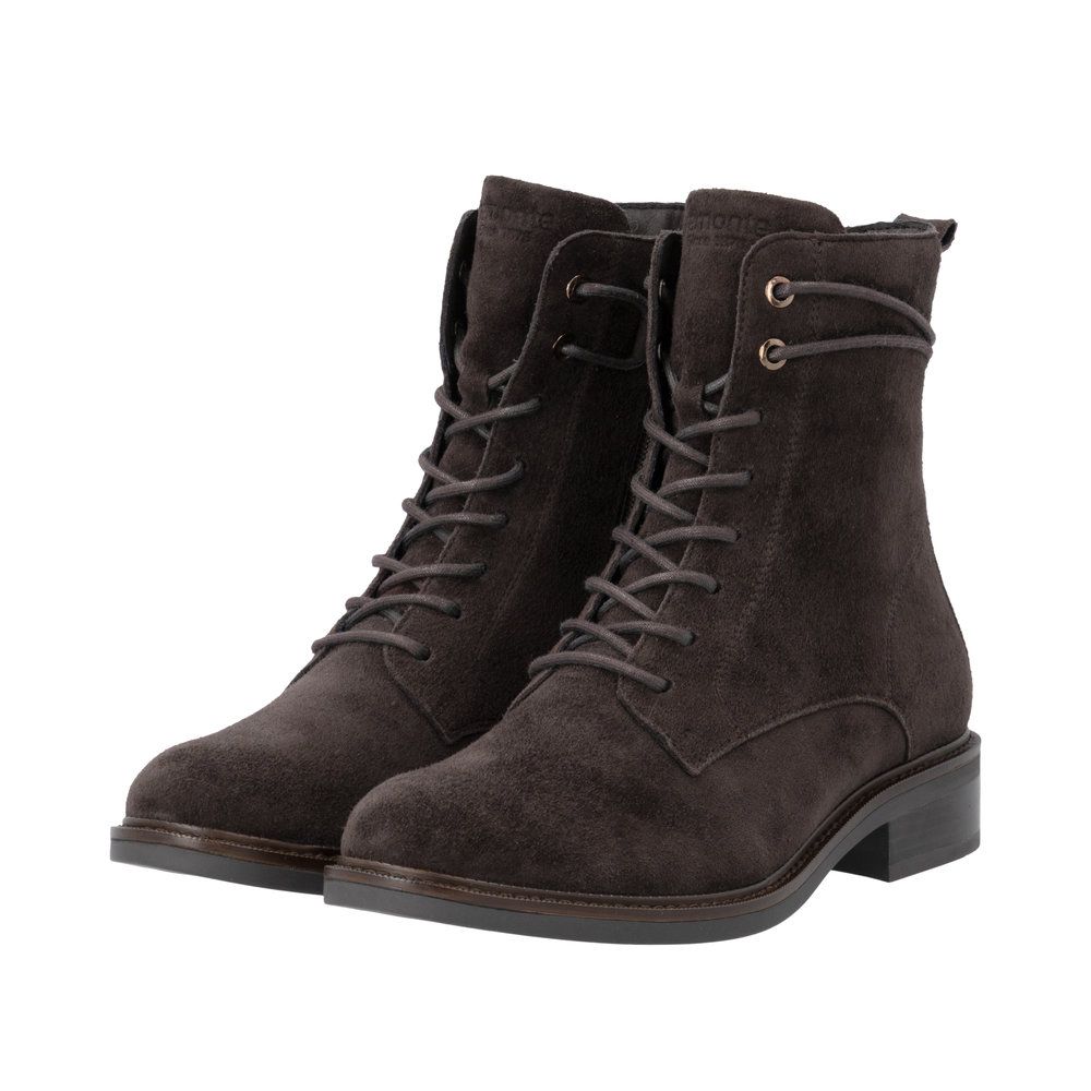 Ruby Lace-Up Ankle Boots in Brown