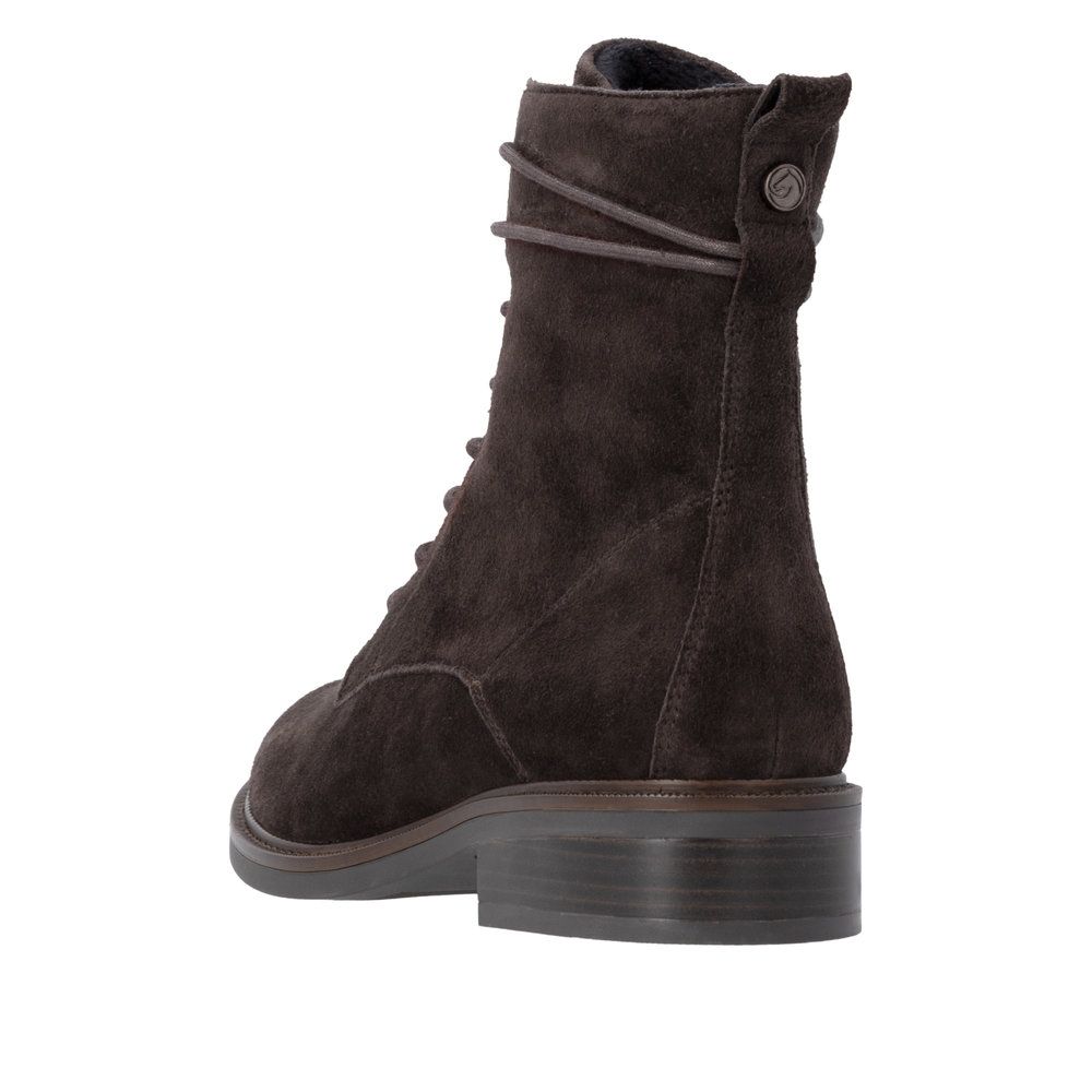 Ruby Lace-Up Ankle Boots in Brown