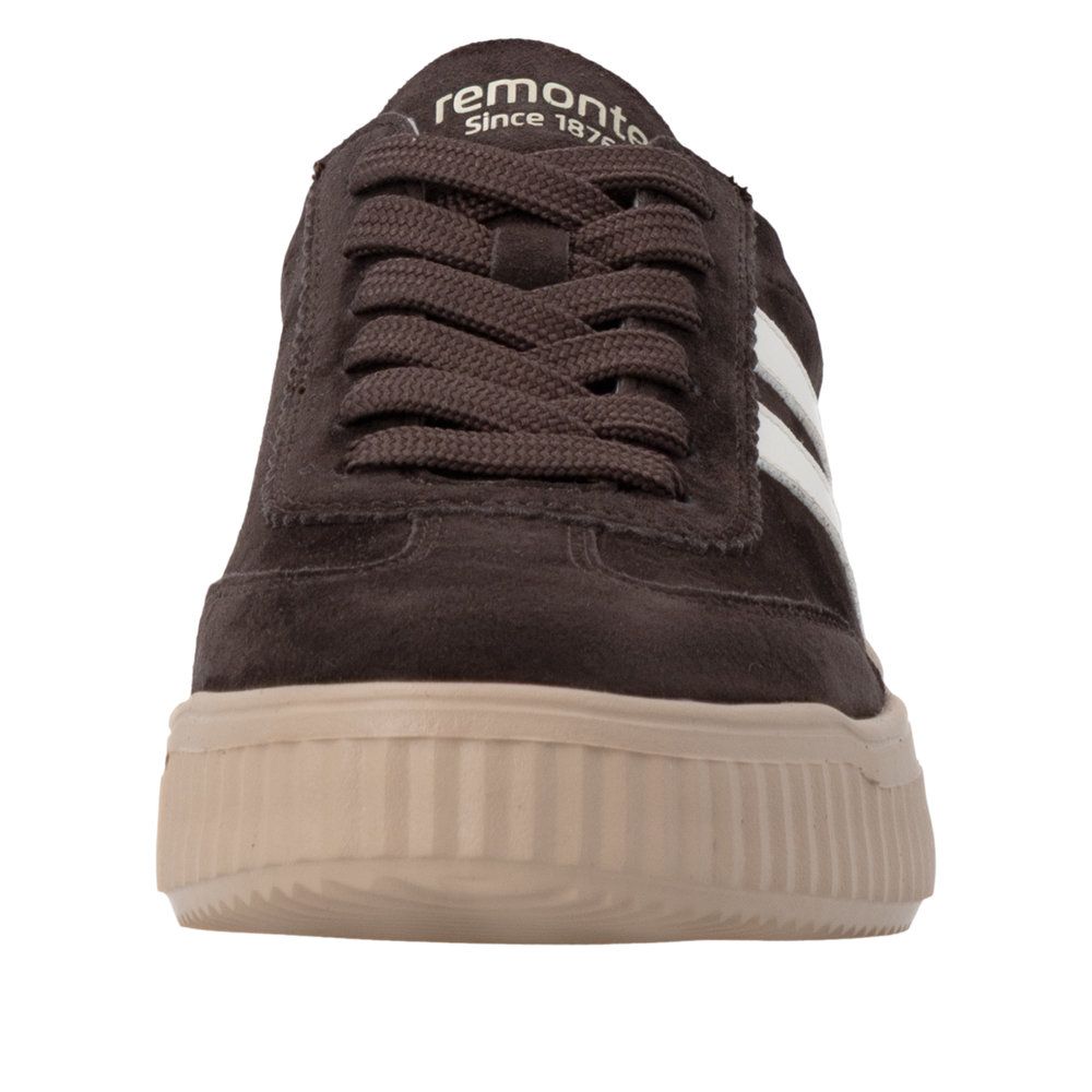 Elodie Lace-Up Sneakers in Black