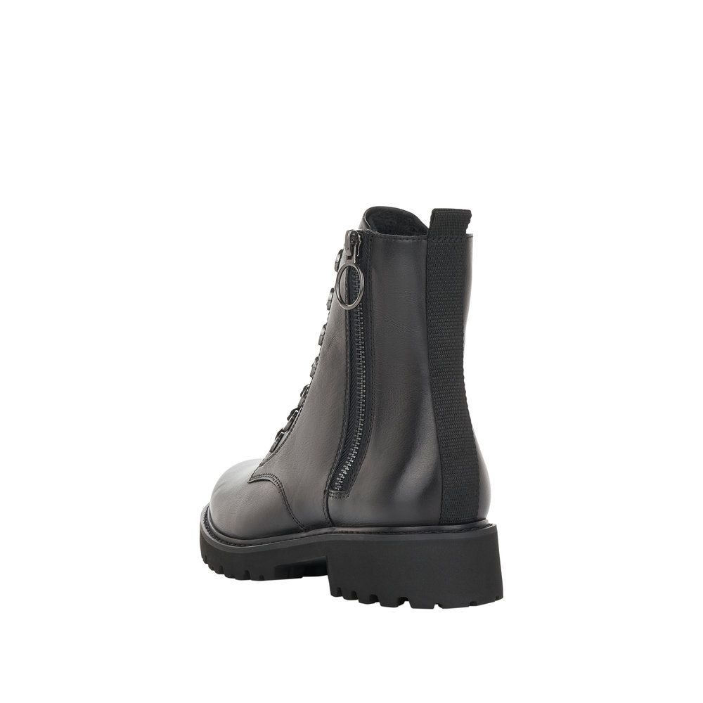 Phoebe Leather Boots in Black