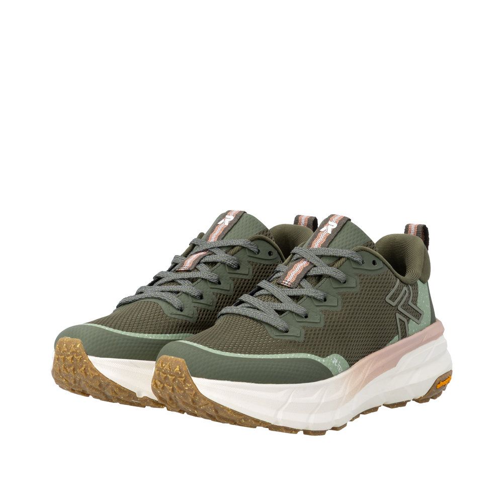 Freya Lace-Up Sneakers in Green