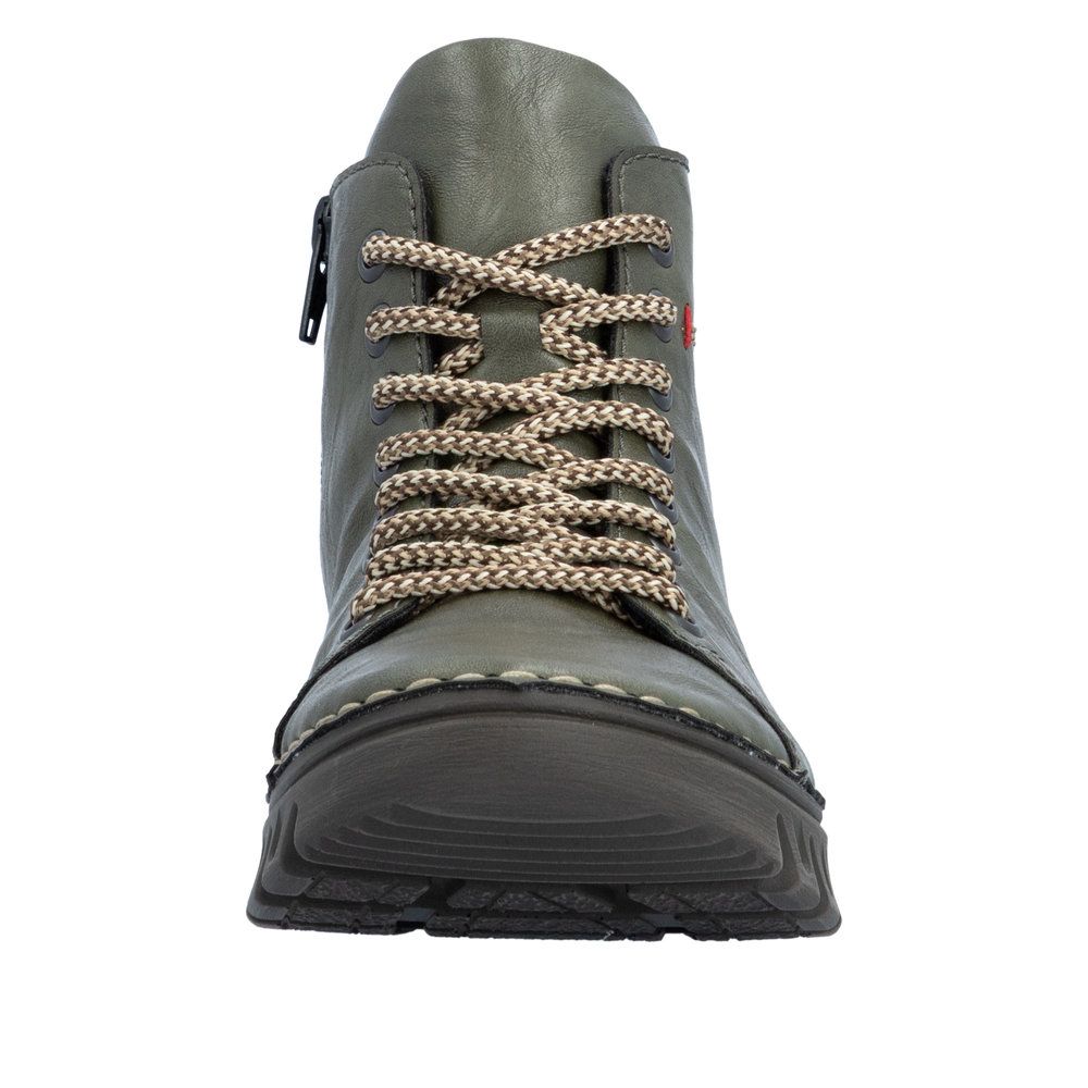 Matilda Lace-Up Boots in Green