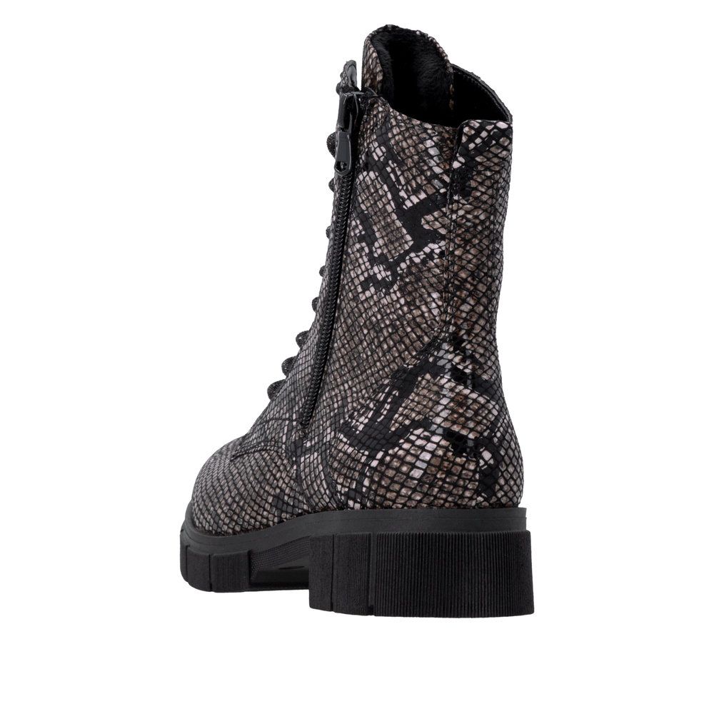 Beatrice Lace-Up Ankle Boots in Black