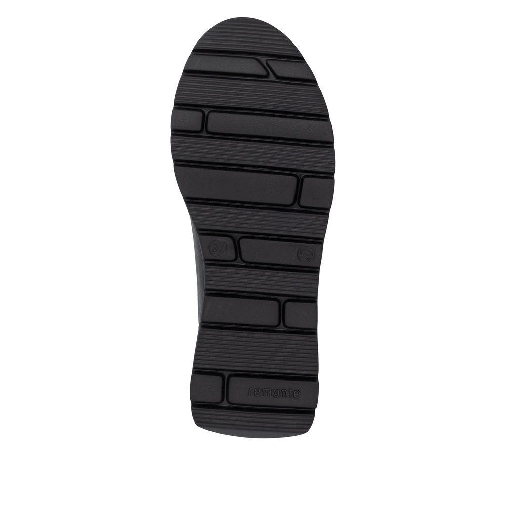 Ada Sneaker with Front Zipper in Black