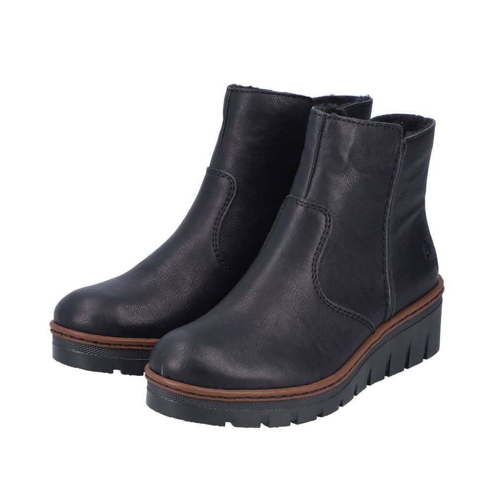 Amelia Leather Boots in Black