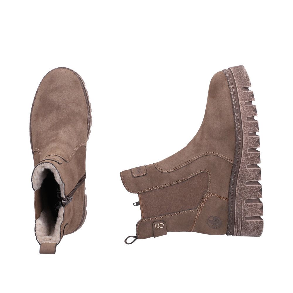 Olivia Suede Boots in Brown